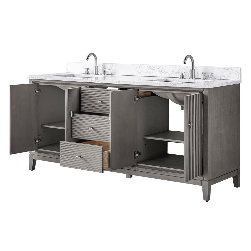 Linear Driftwood Gray / Brushed Nickel