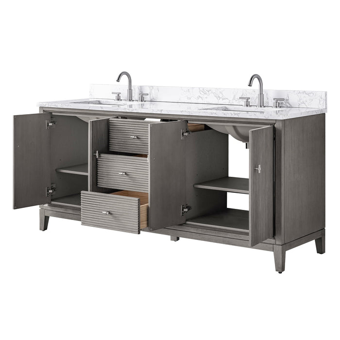 Linear Driftwood Gray / Brushed Nickel