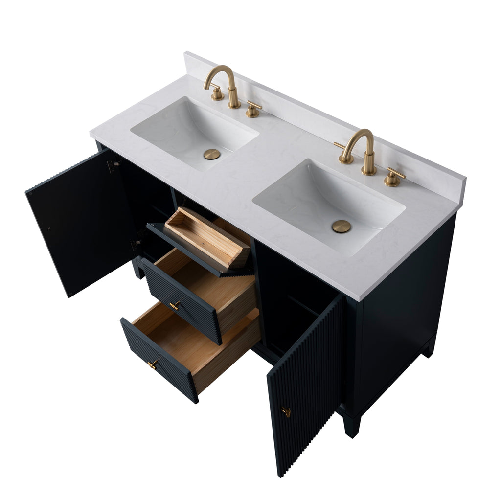 Linear Vintage Spruce Blue / Brushed Nickel