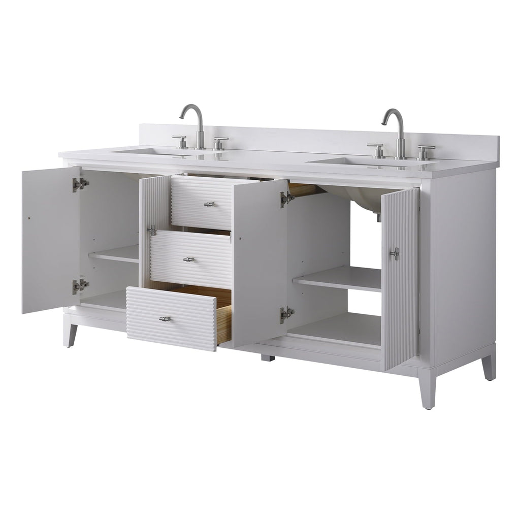 Linear White / Brushed Nickel