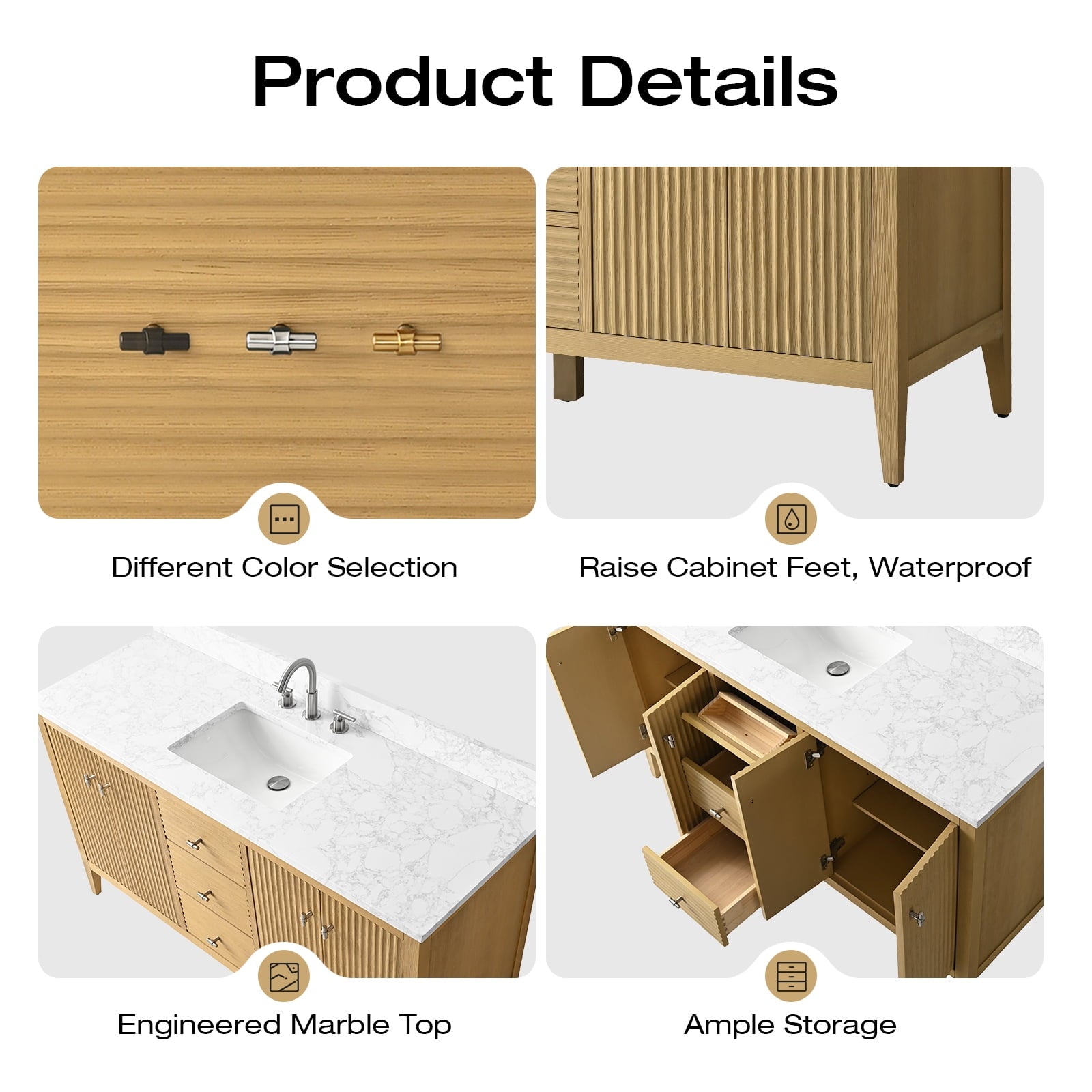 Linear Natural Oak / Matte Black