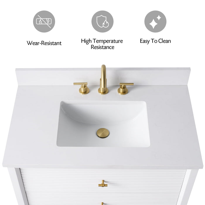 Linear White / Brushed Nickel