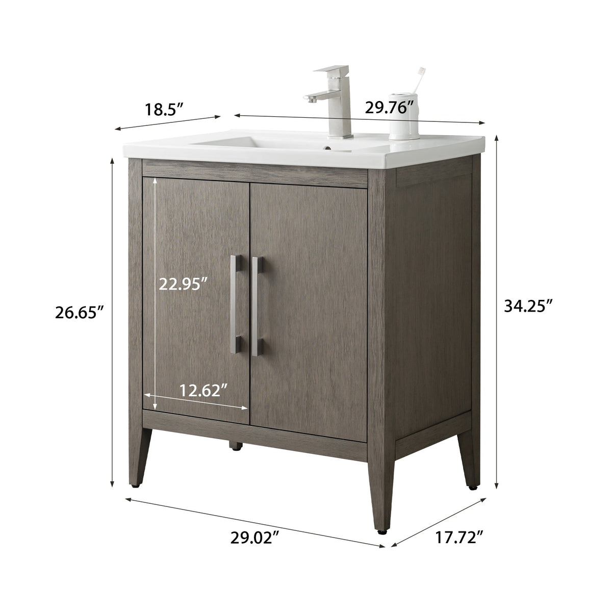 Driftwood Gray / Brushed Nickel