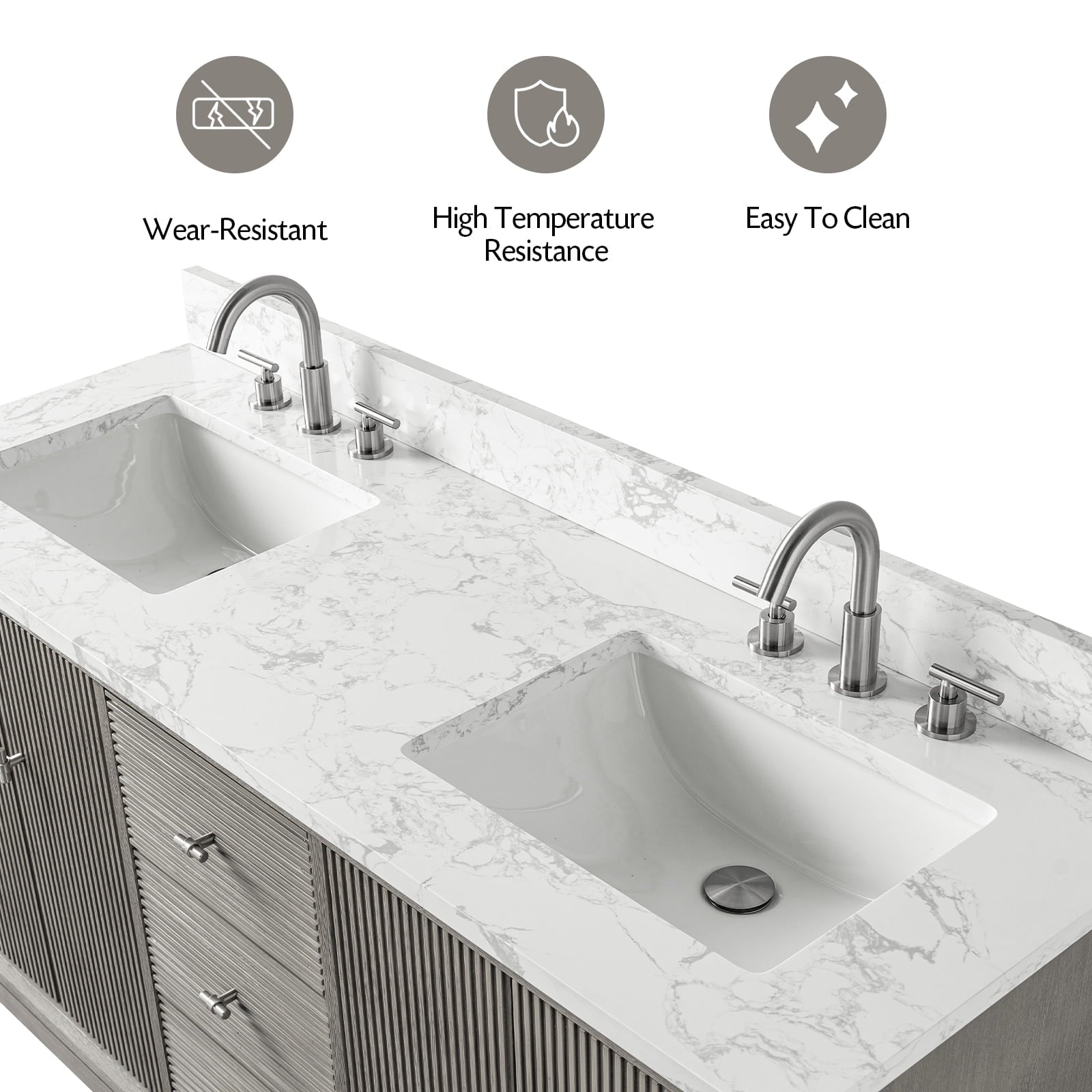 Linear Driftwood Gray / Brushed Nickel