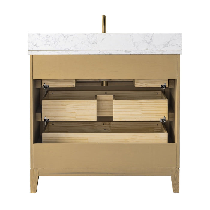 Linear Natural Oak / Golden Brushed