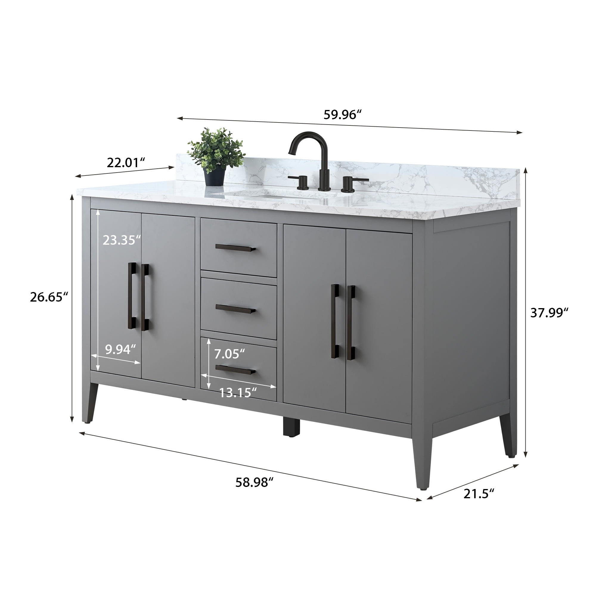 Cashmere Gray / Matte Black