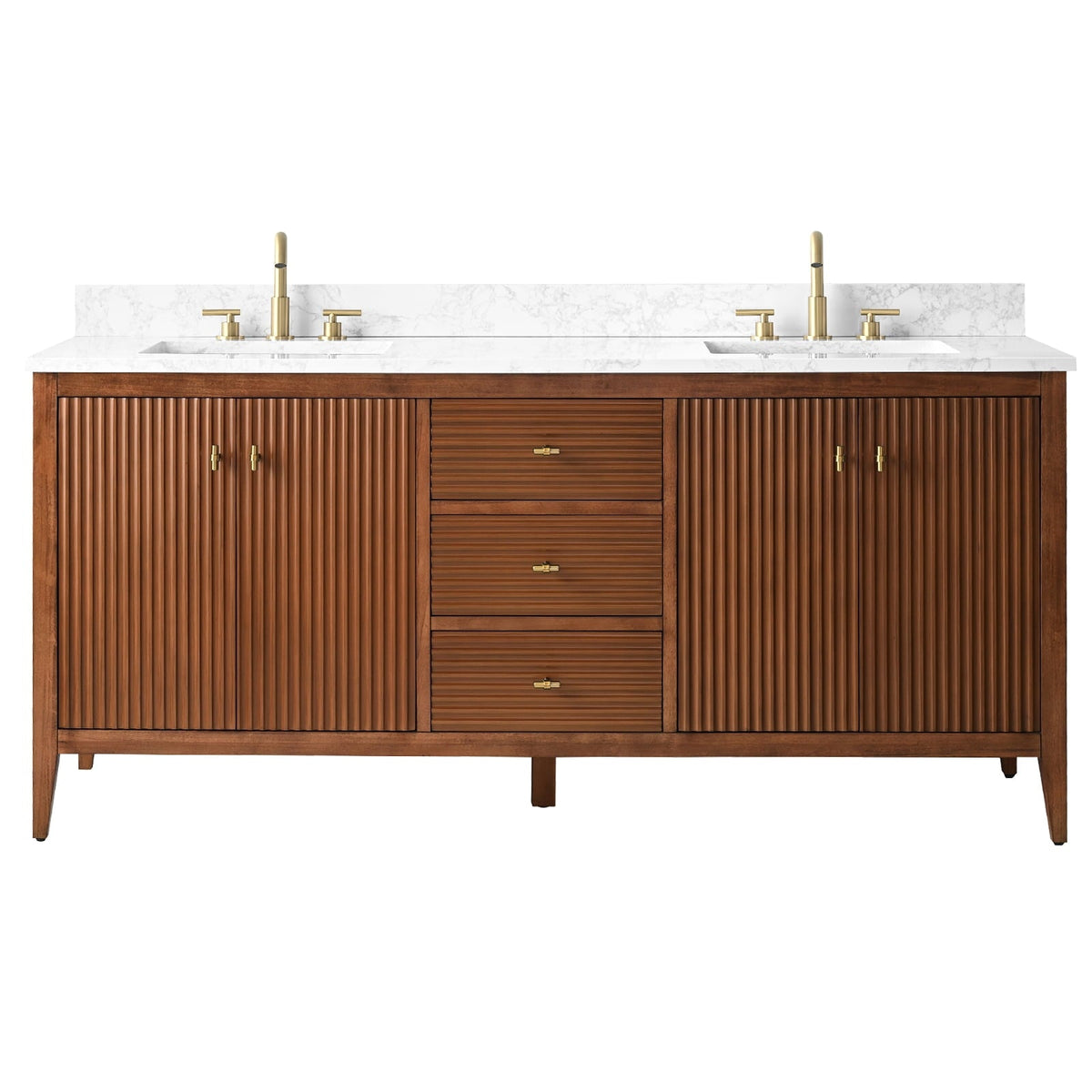 Linear Walnut / Golden Brushed