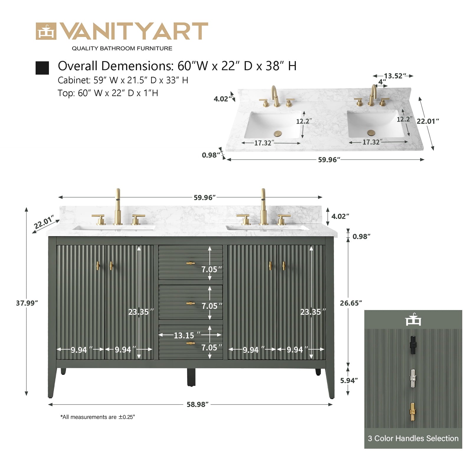 Linear Vintage Green / Matte Black
