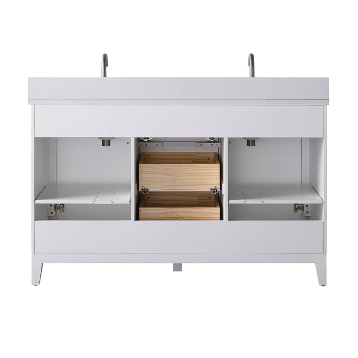 Linear White / Brushed Nickel