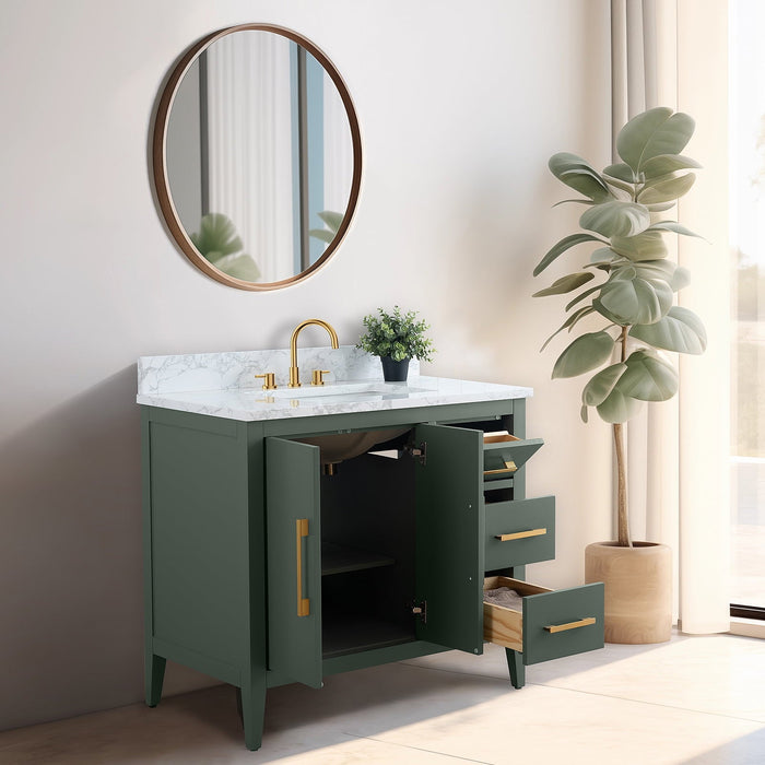 Vintage Green / Golden Brushed