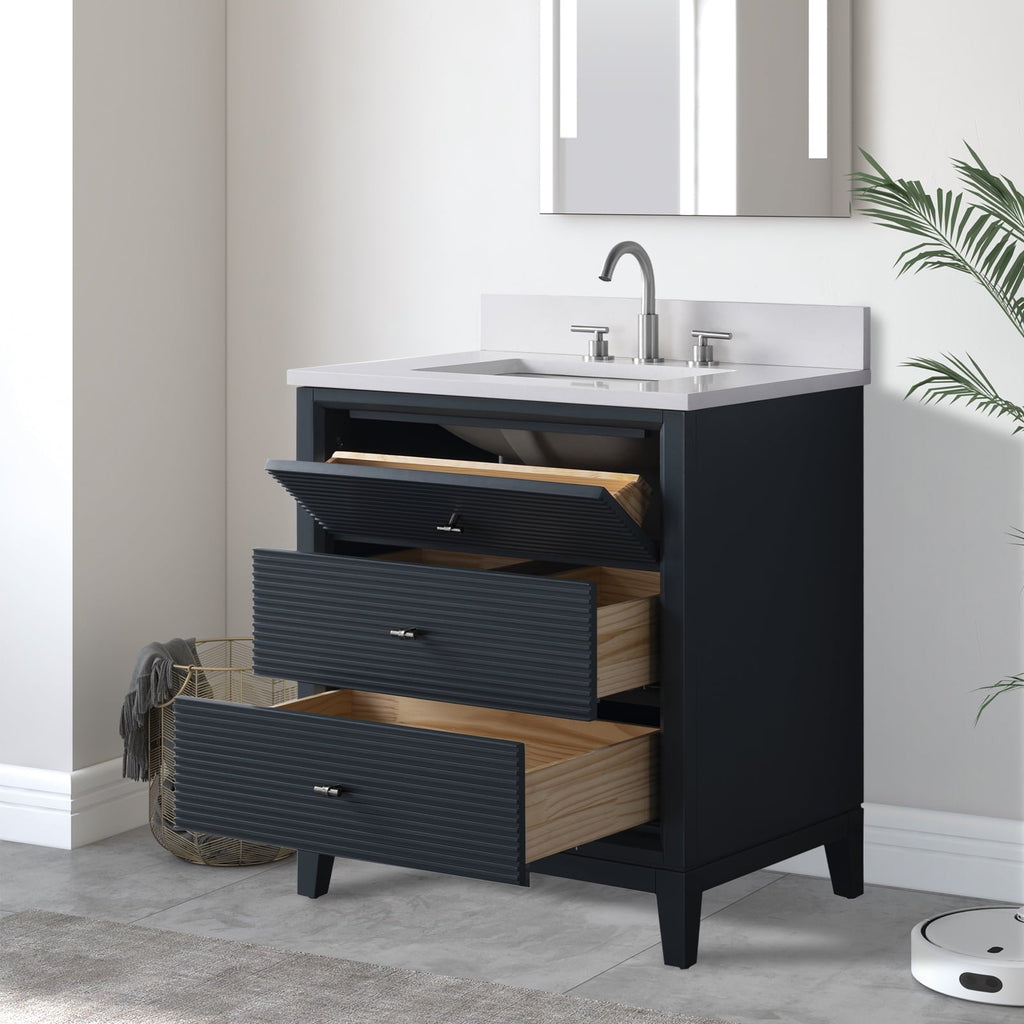 Linear Vintage Spruce Blue / Brushed Nickel
