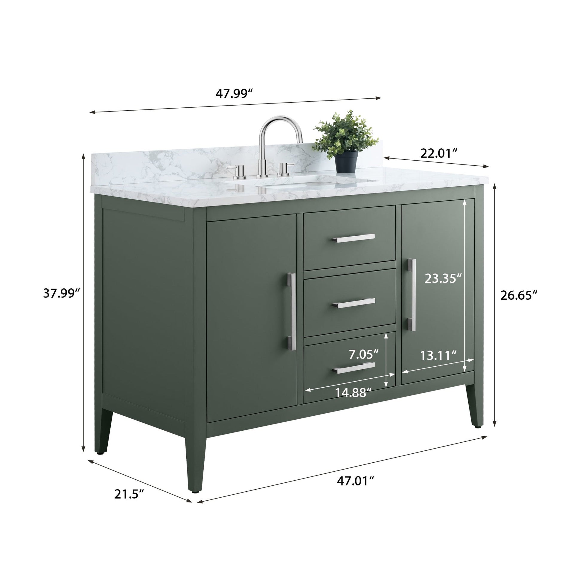 Vintage Green / Brushed Nickel