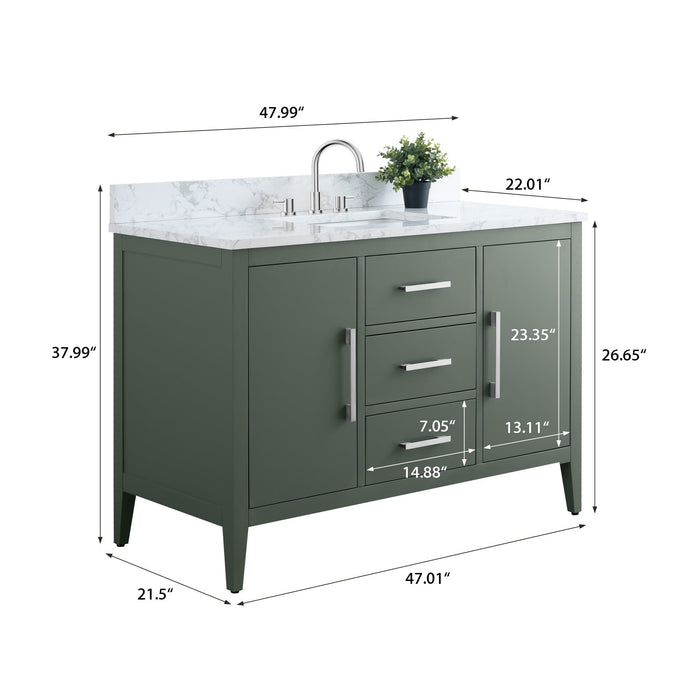 Vintage Green / Brushed Nickel