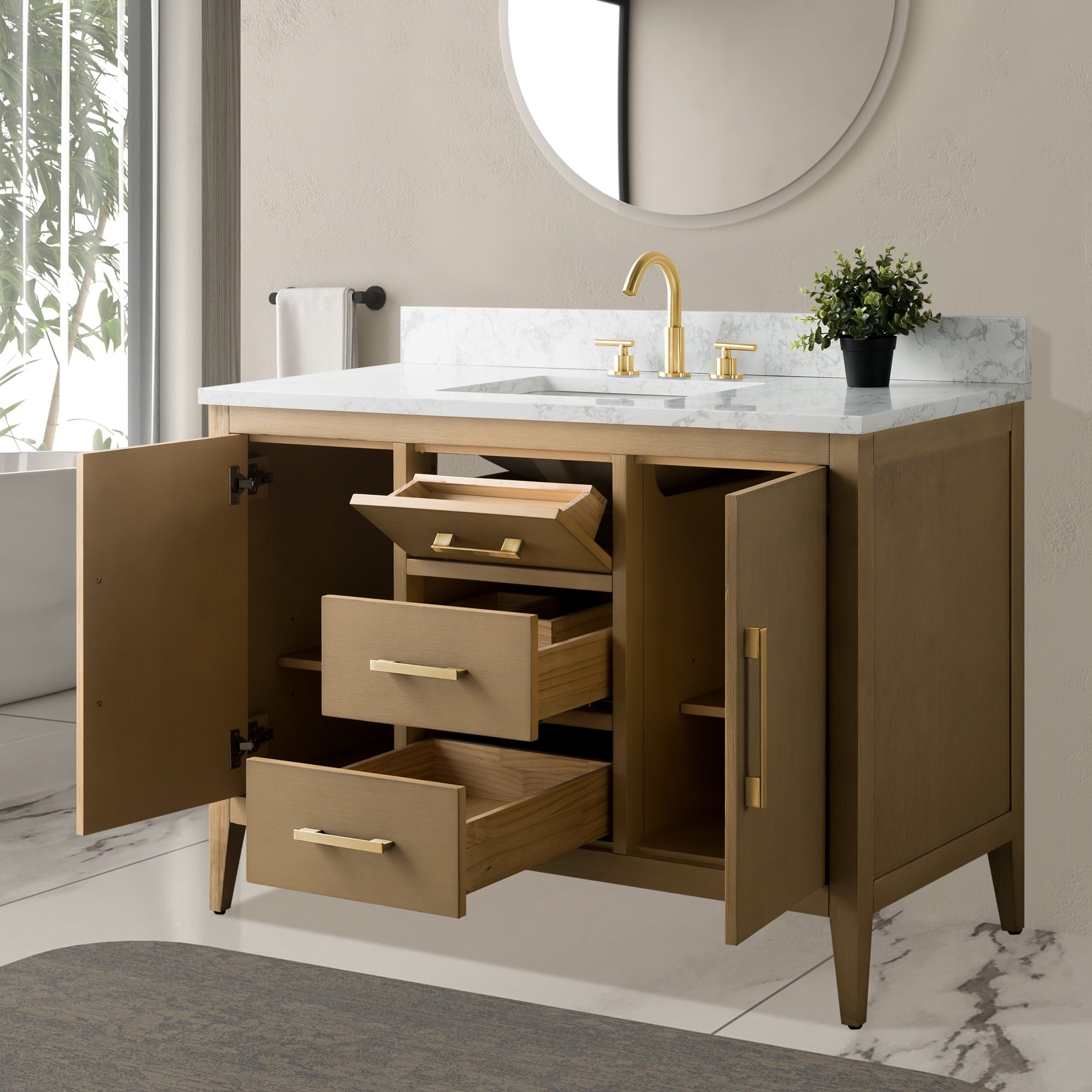 Natural Oak / Golden Brushed