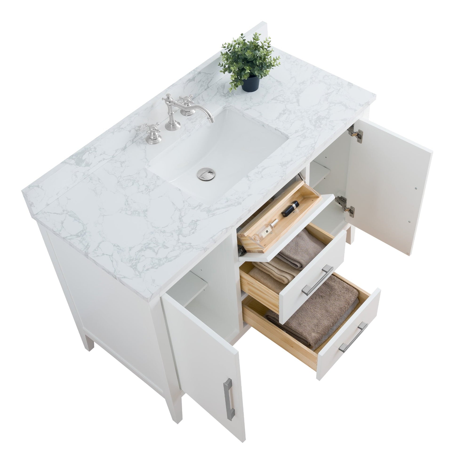 White / Brushed Nickel