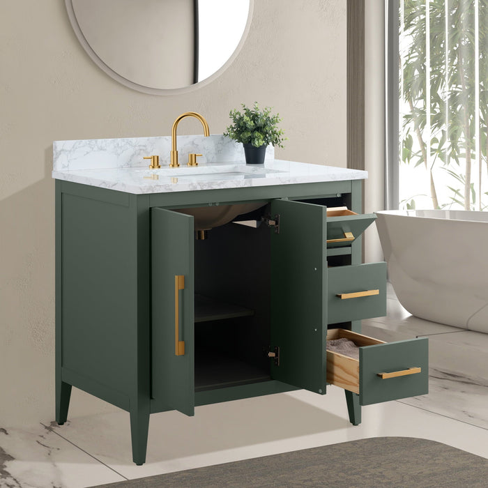 Vintage Green / Golden Brushed