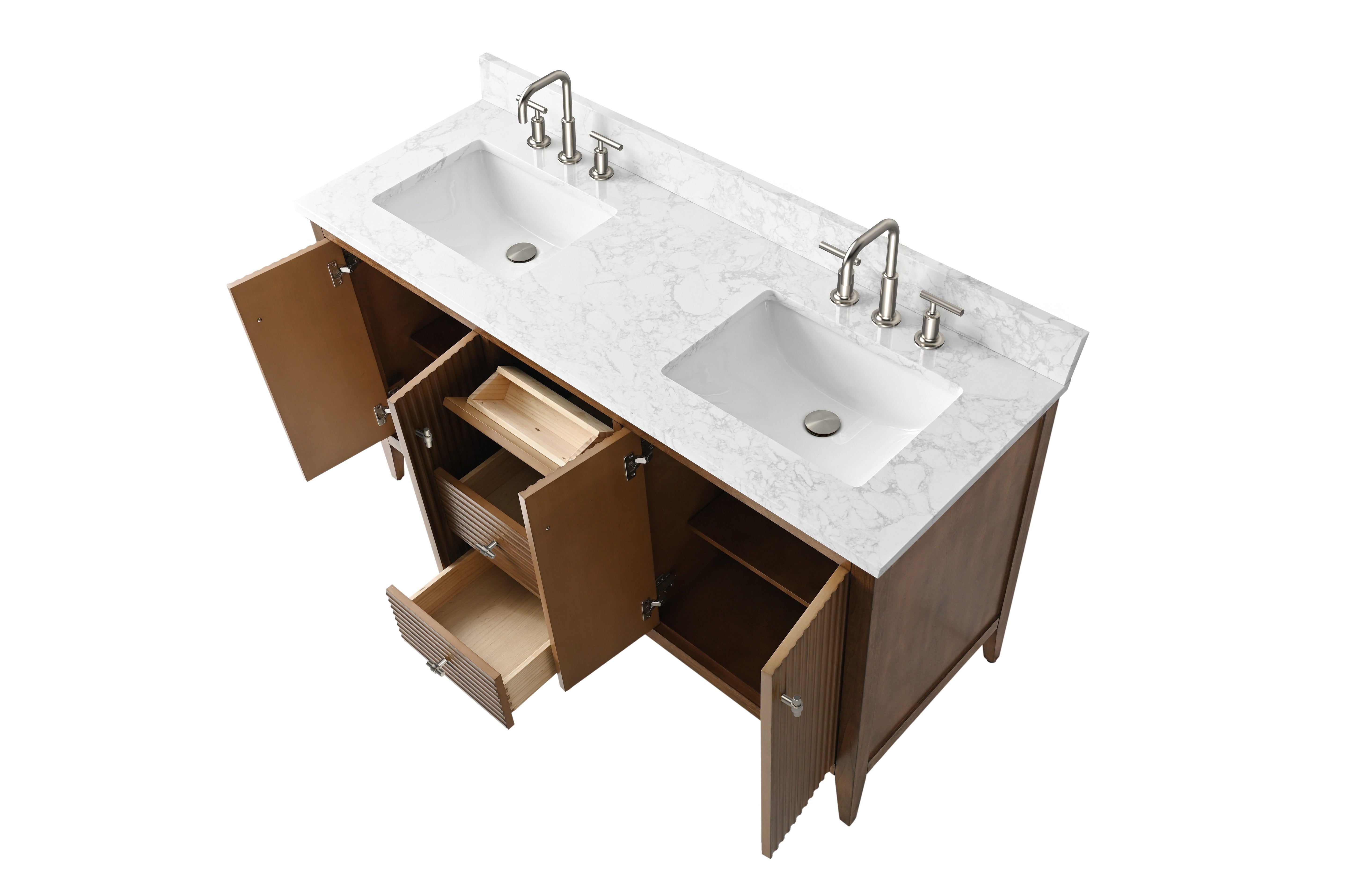 Linear Walnut / Brushed Nickel