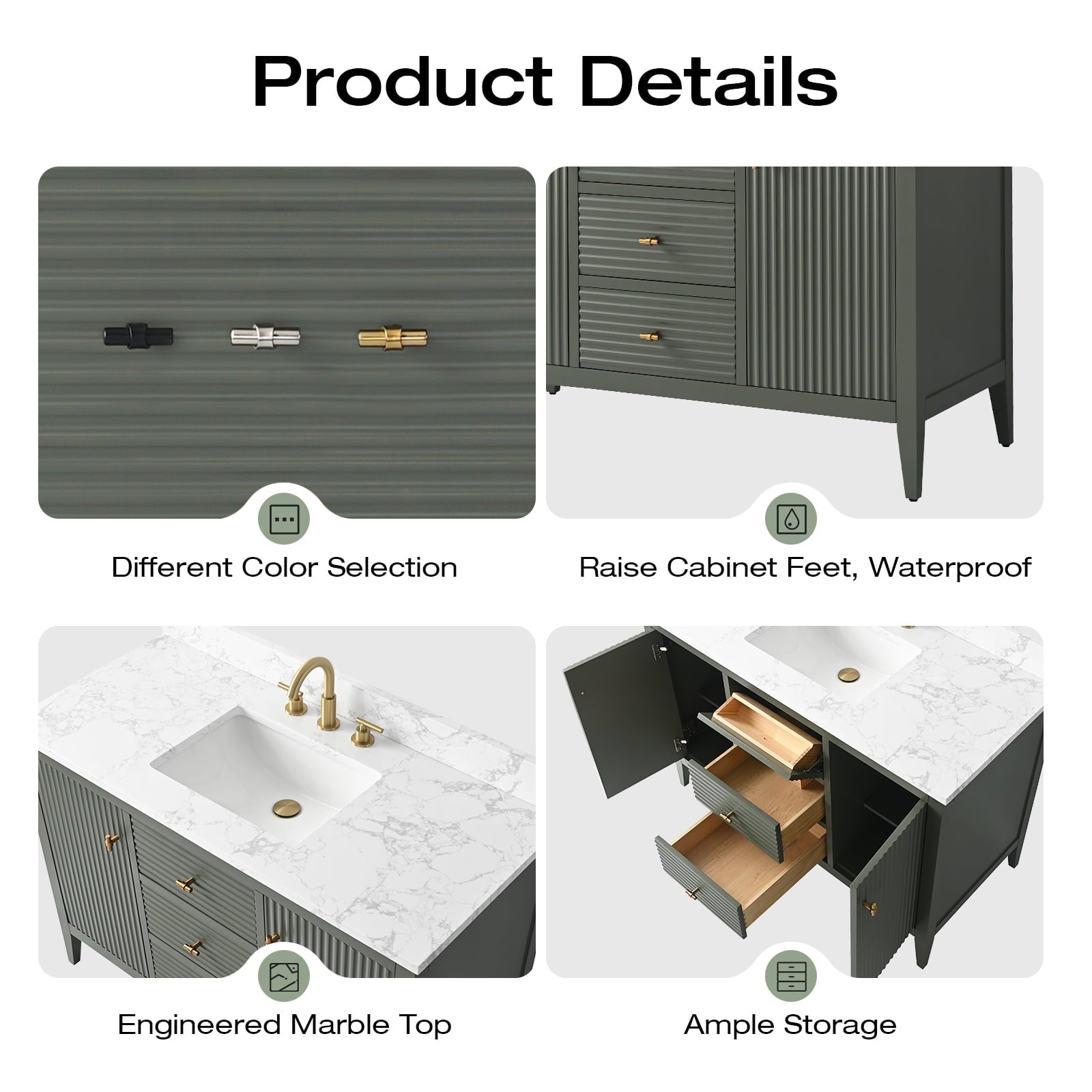 Linear Vintage Green / Matte Black