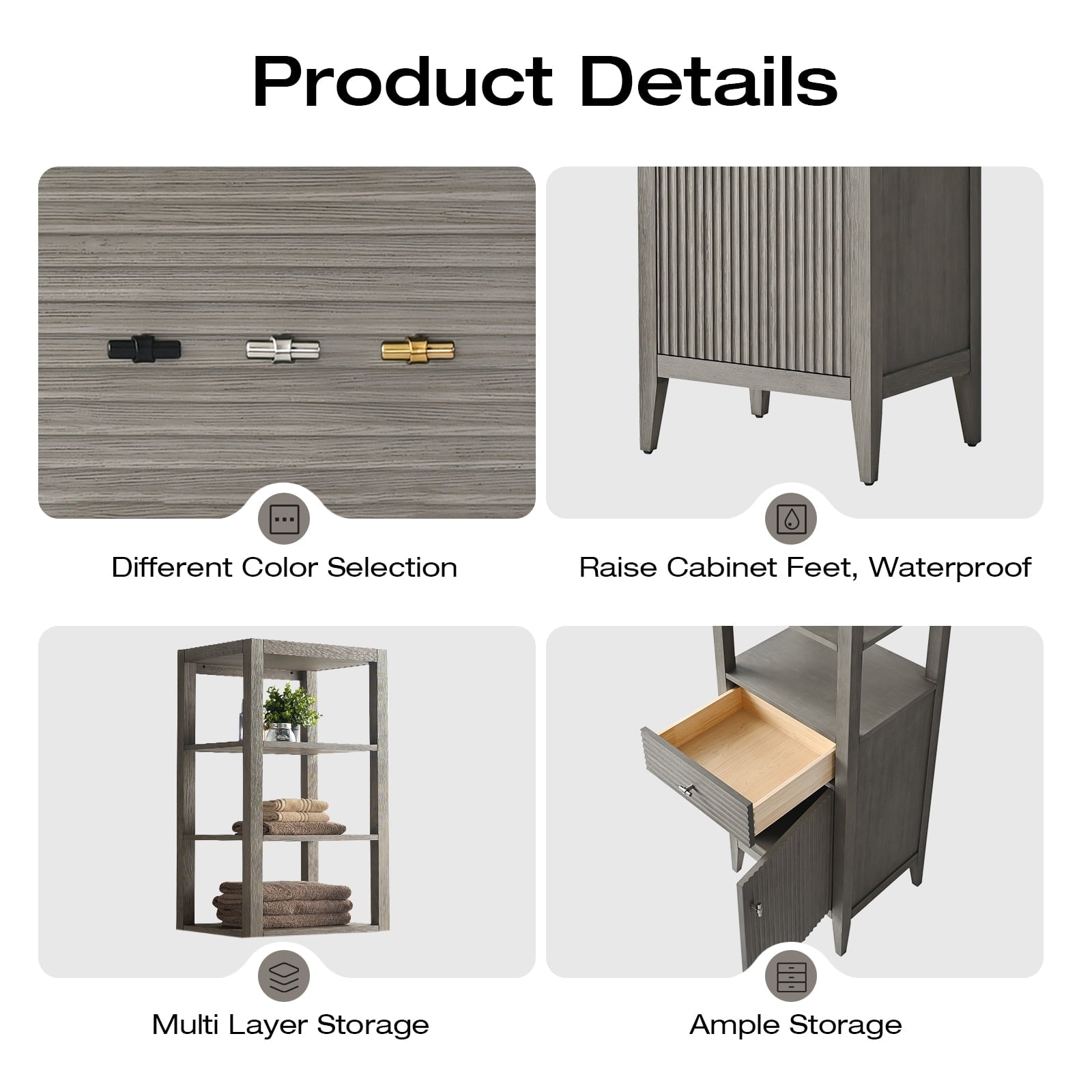 Linear Driftwood Gray / Brushed Nickel