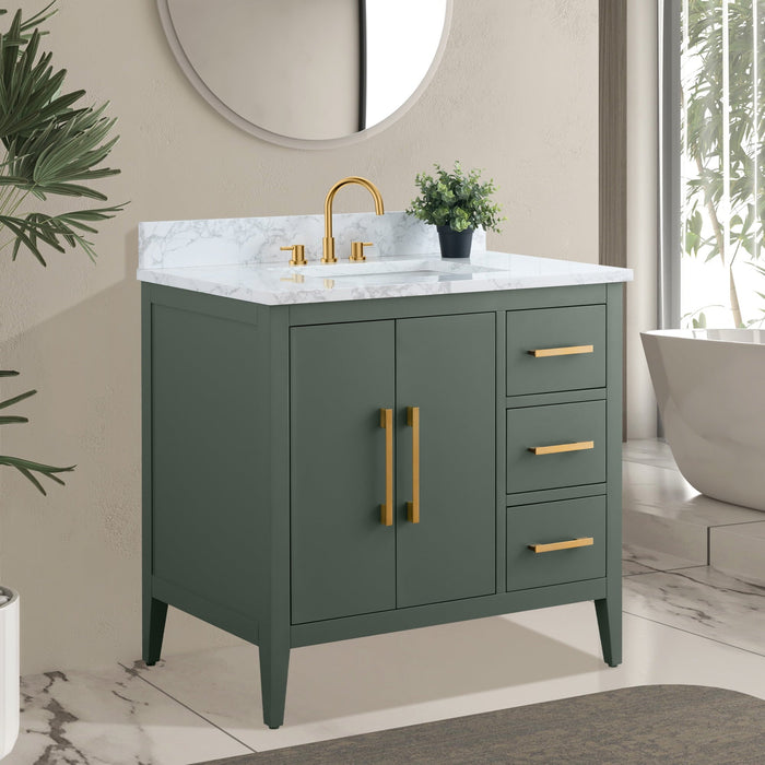 Vintage Green / Golden Brushed