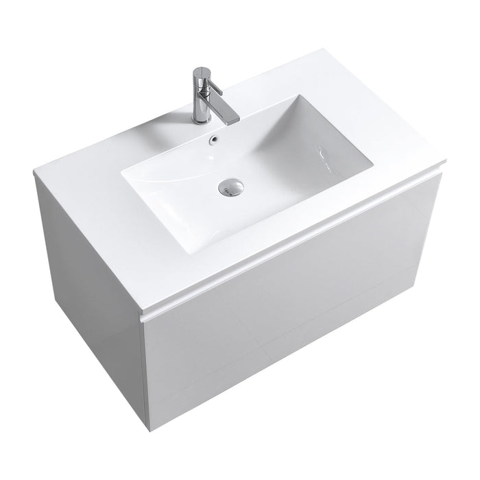 Balli 36" Wall-Mount Modern Bathroom Vanity