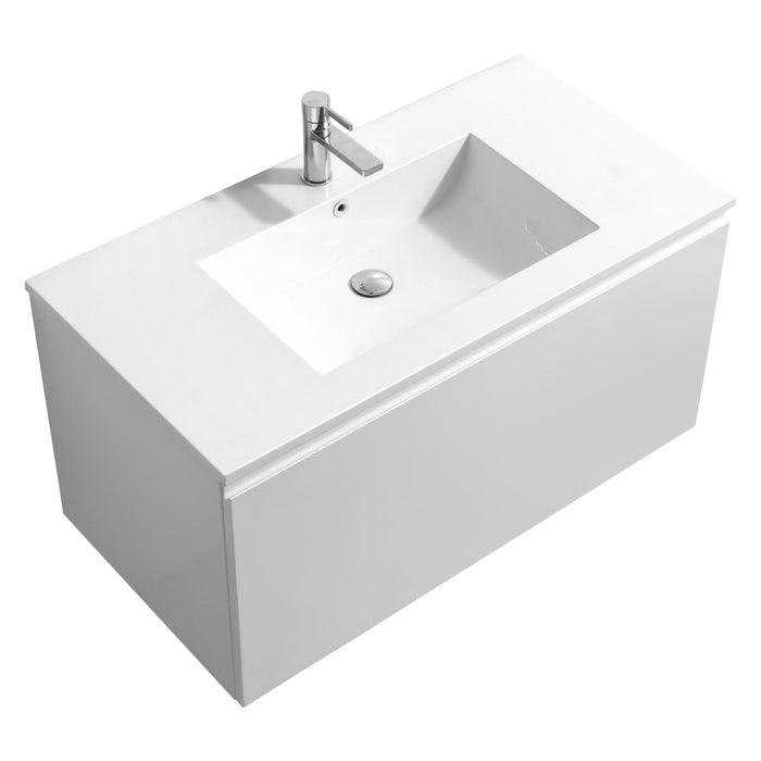 Balli 40" Wall-Mount Modern Bathroom Vanity