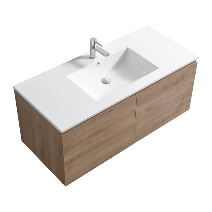 Balli 48" Single Sink Wall-Mount Modern Bathroom Vanity