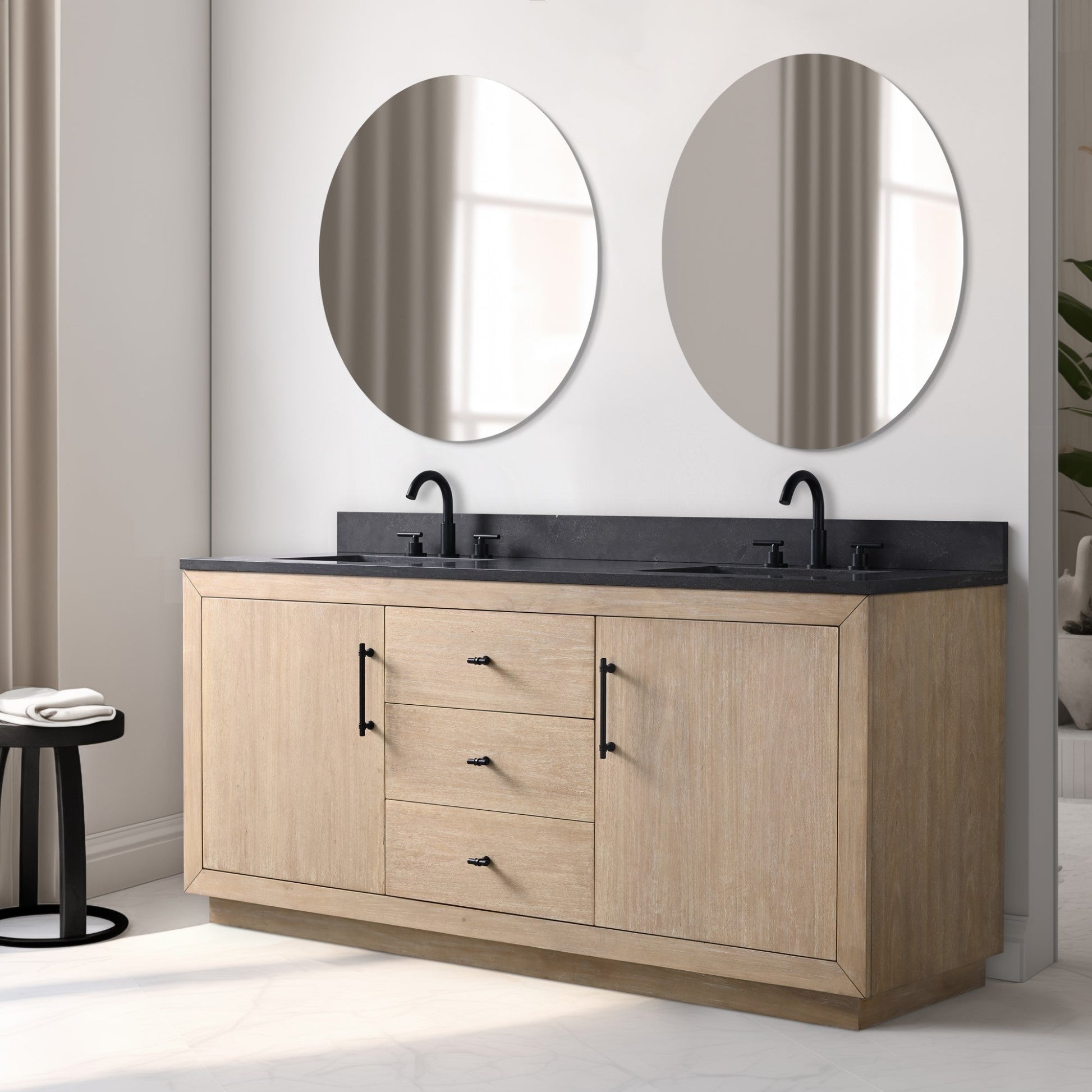 Light Wheat / Black Limestone