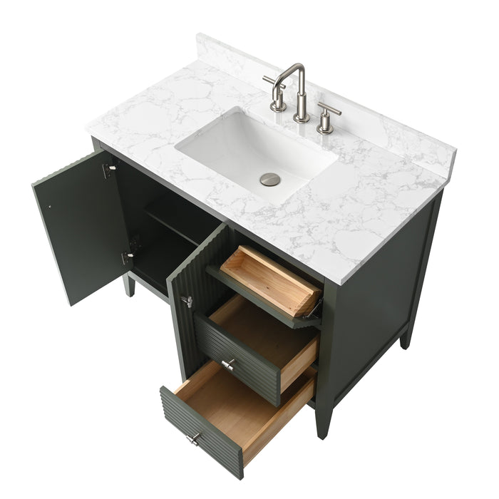 Linear Vintage Green / Brushed Nickel