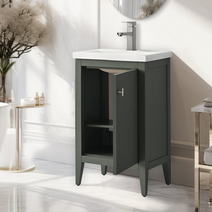 Linear Vintage Green / Brushed Nickel