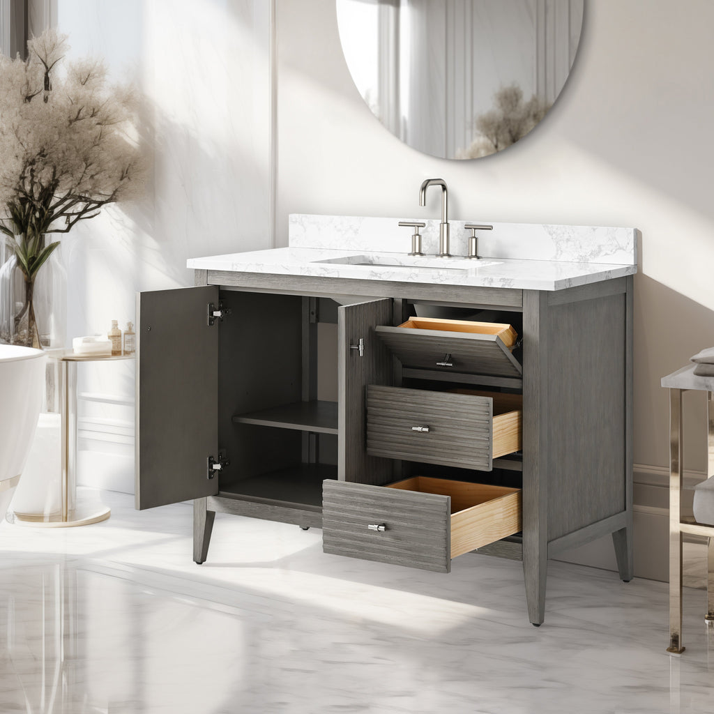 Linear Driftwood Gray / Brushed Nickel