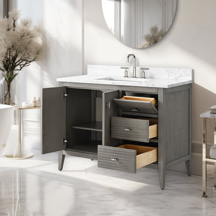 Linear Driftwood Gray / Brushed Nickel