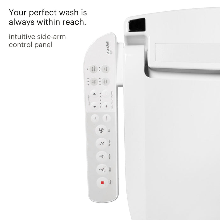 Brondell Swash Select EM417 Sidearm Bidet Seat with Warm Air Dryer
