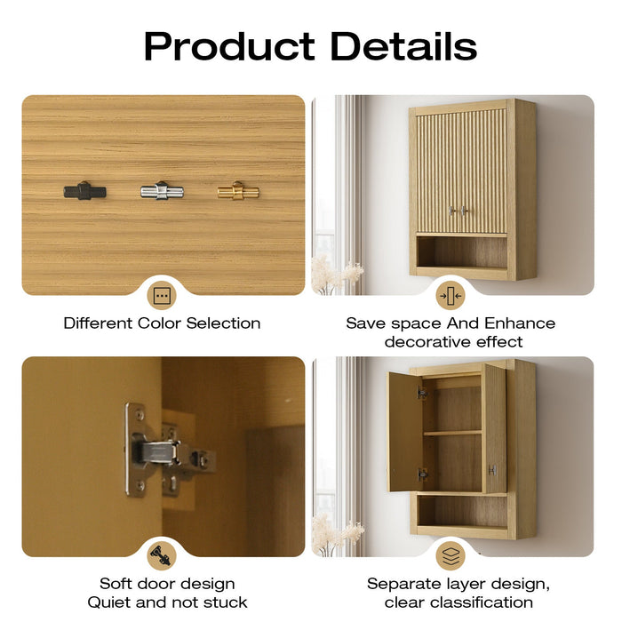 Linear Natural Oak / Golden Brushed