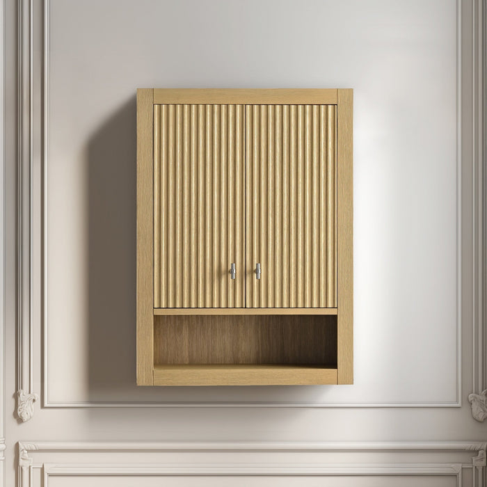 Vanity Art Marlo 24" Bathroom Storage Wall Cabinet with 2 Soft-Closing Doors