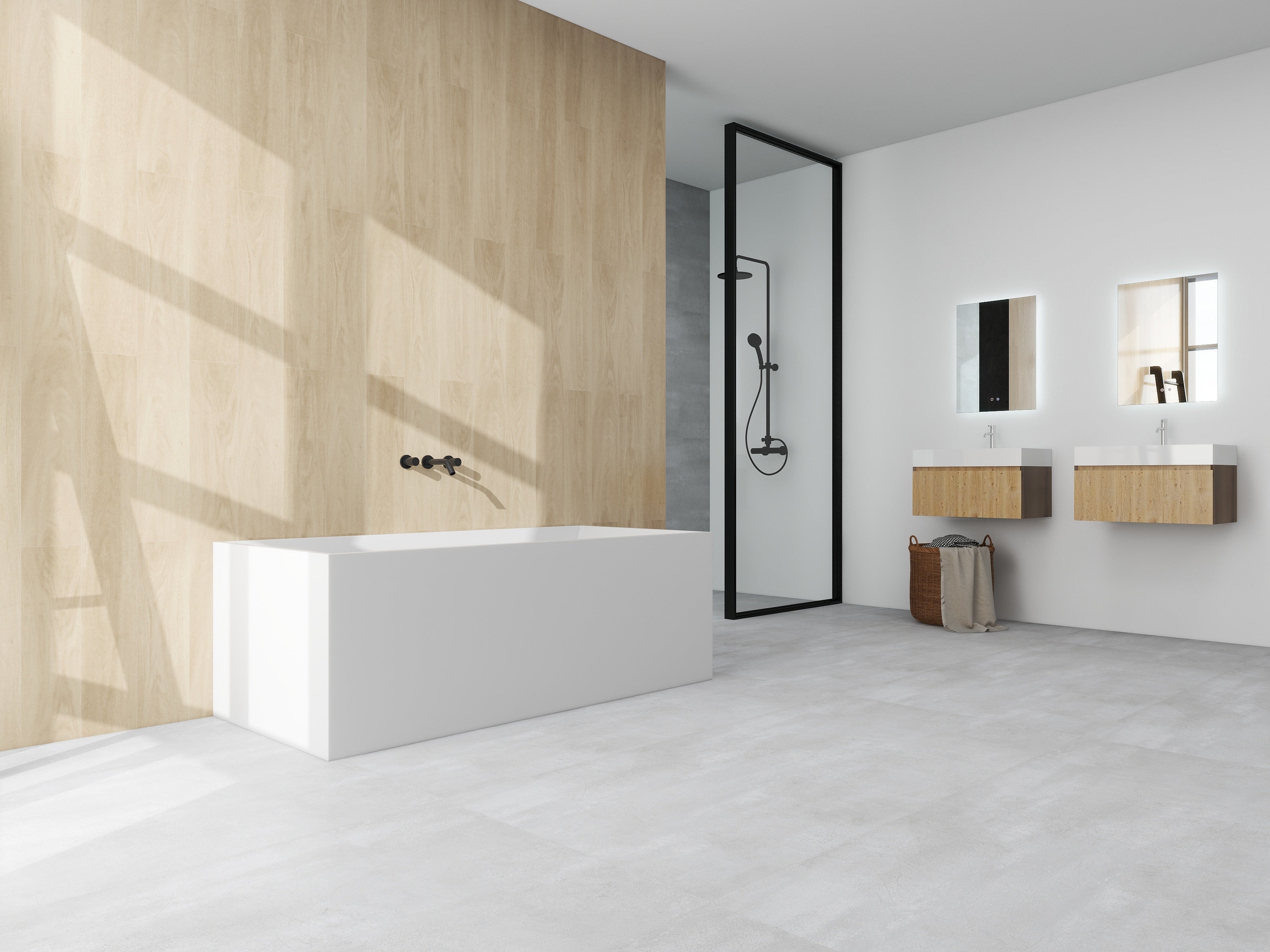 White / Polished Chrome