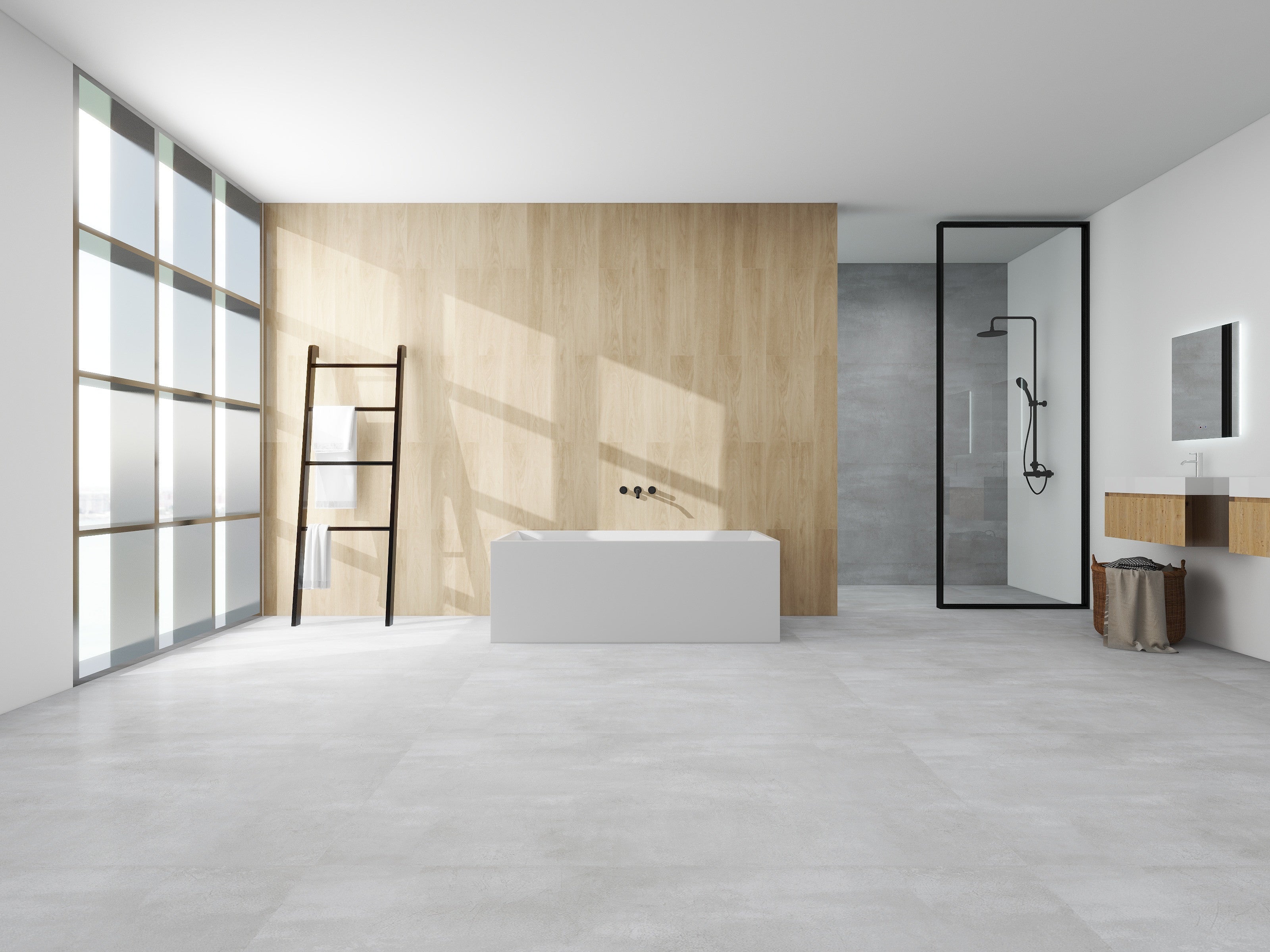 White / Polished Chrome