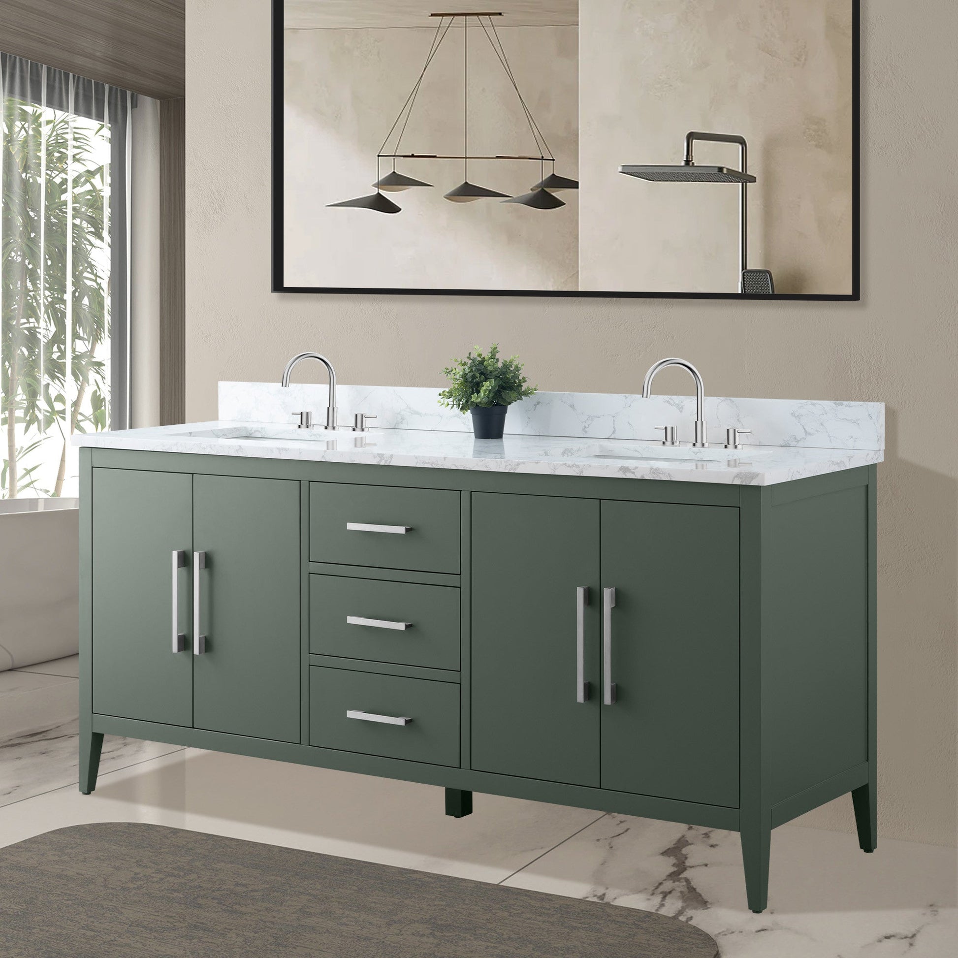 Vintage Green / Brushed Nickel