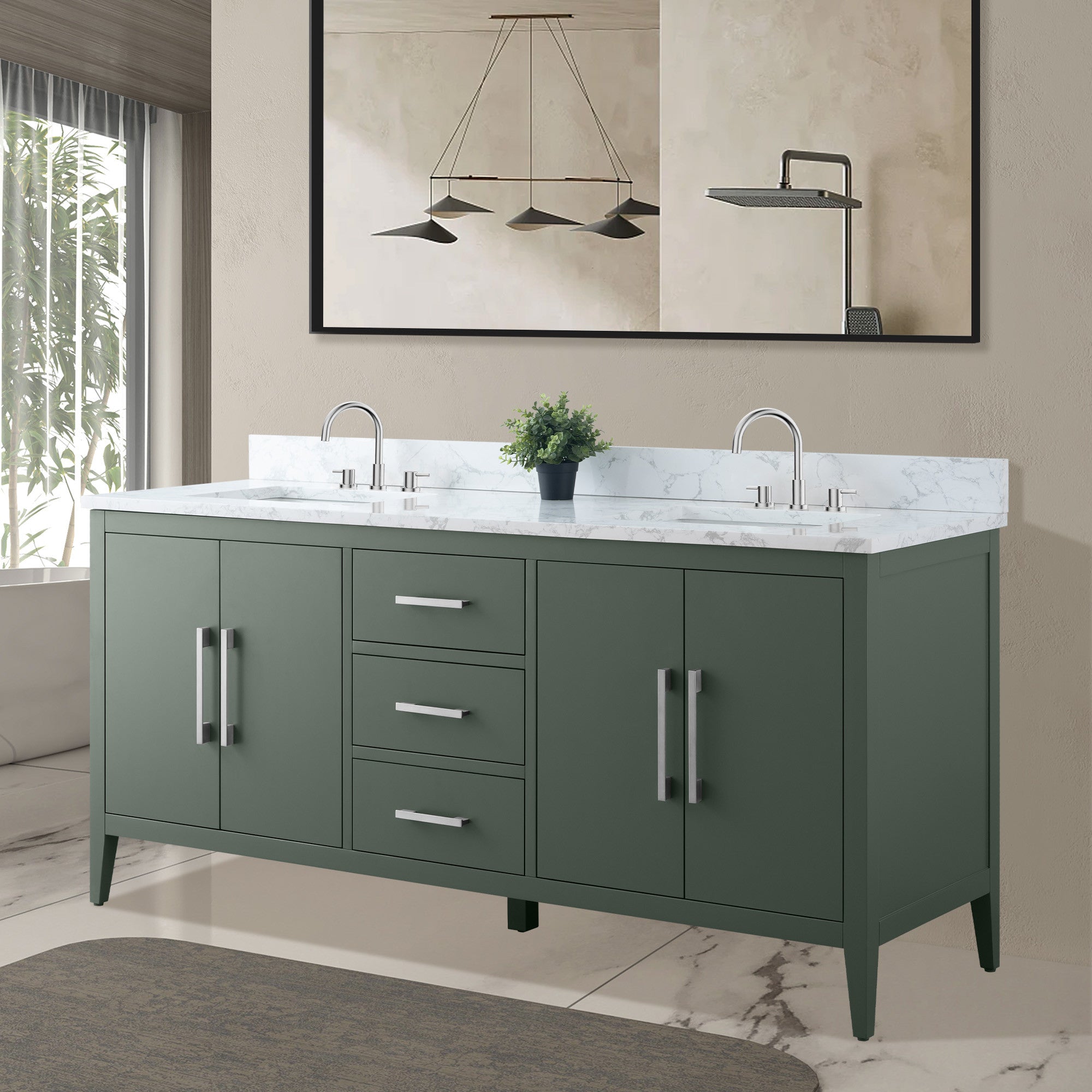 Vintage Green / Brushed Nickel
