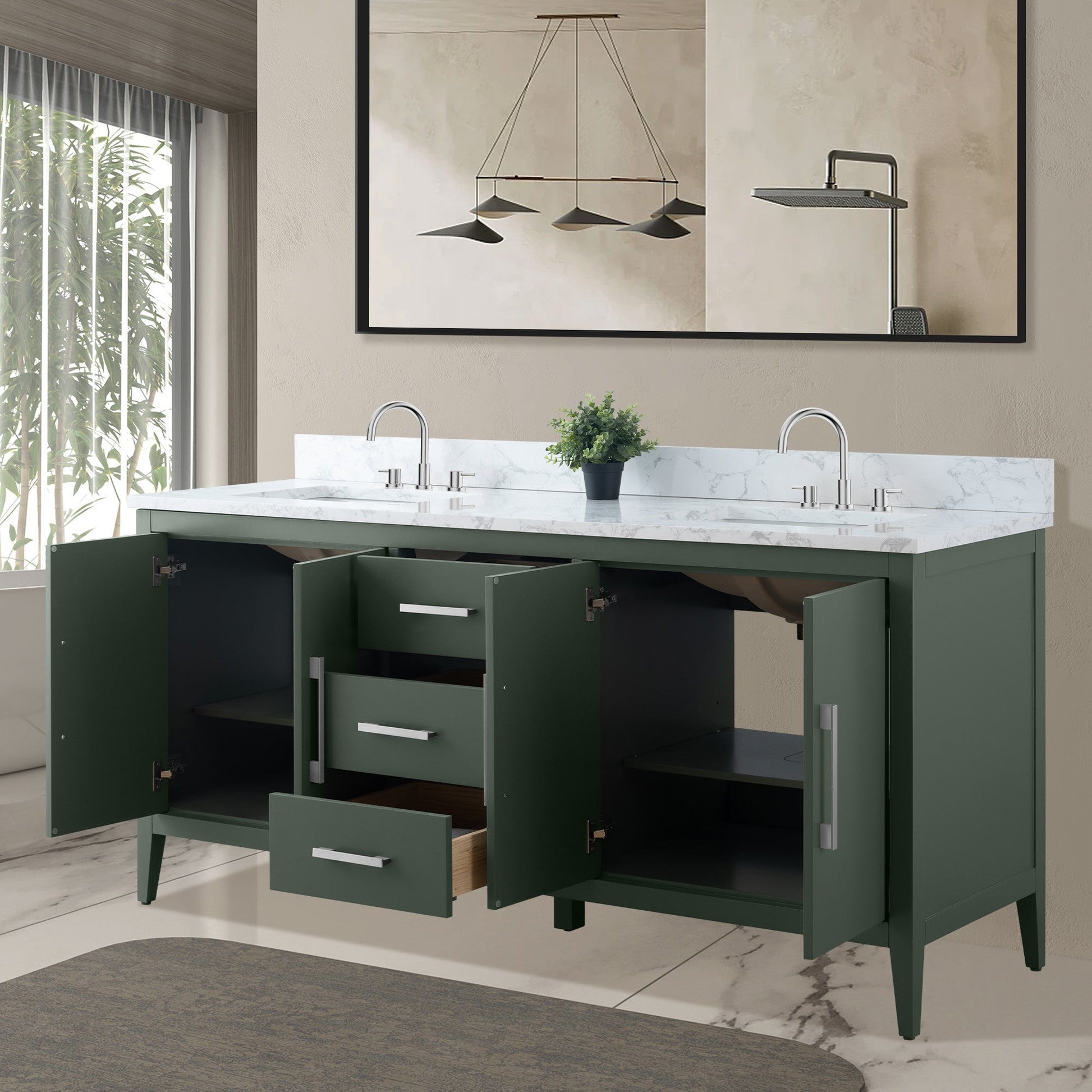 Vintage Green / Brushed Nickel