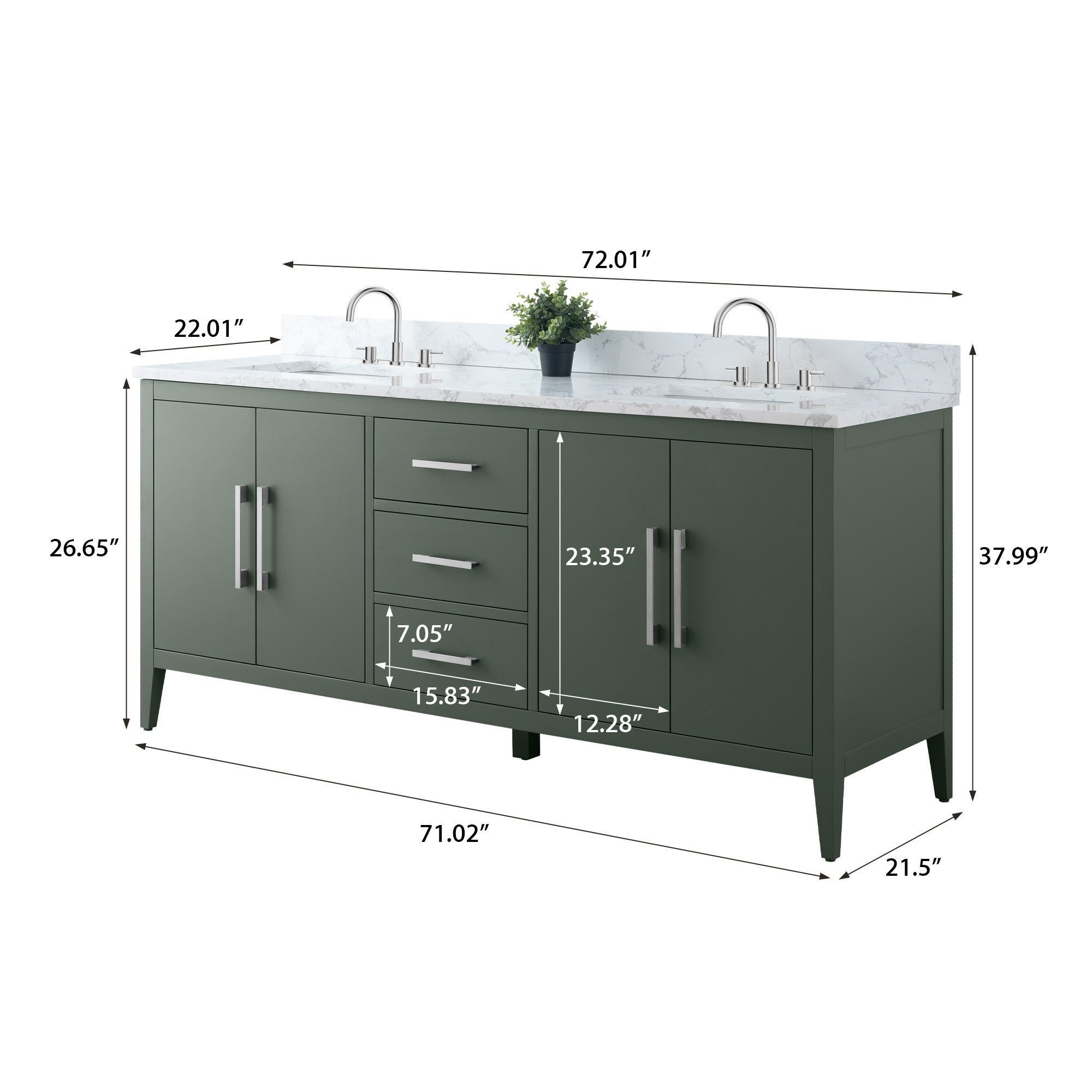 Vintage Green / Brushed Nickel