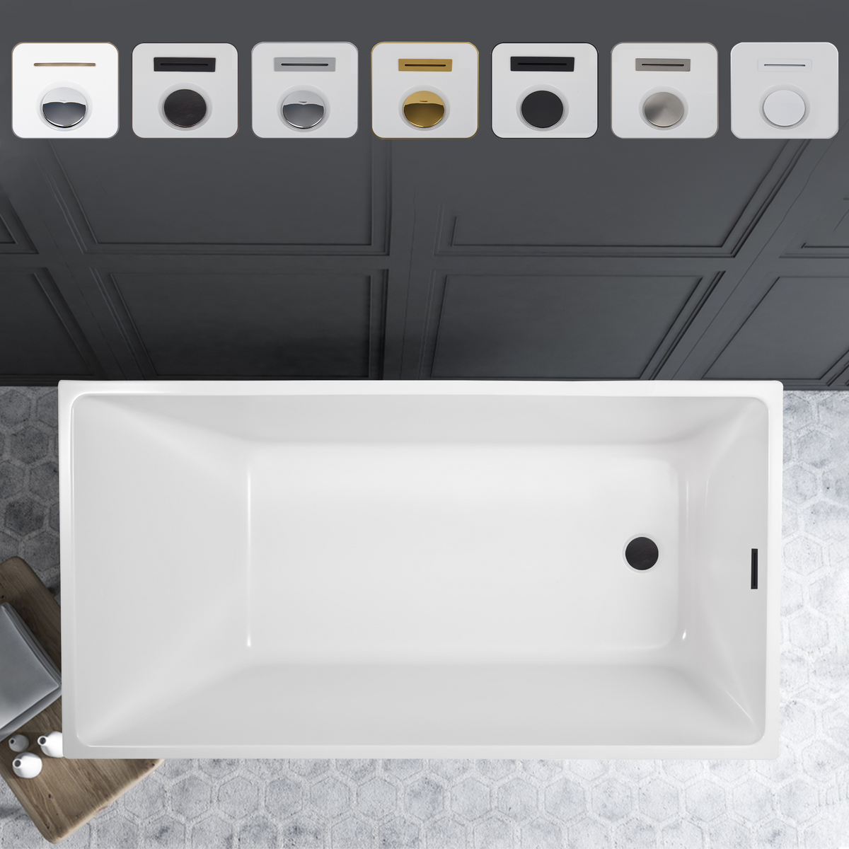 White / Oil Rubbed Bronze