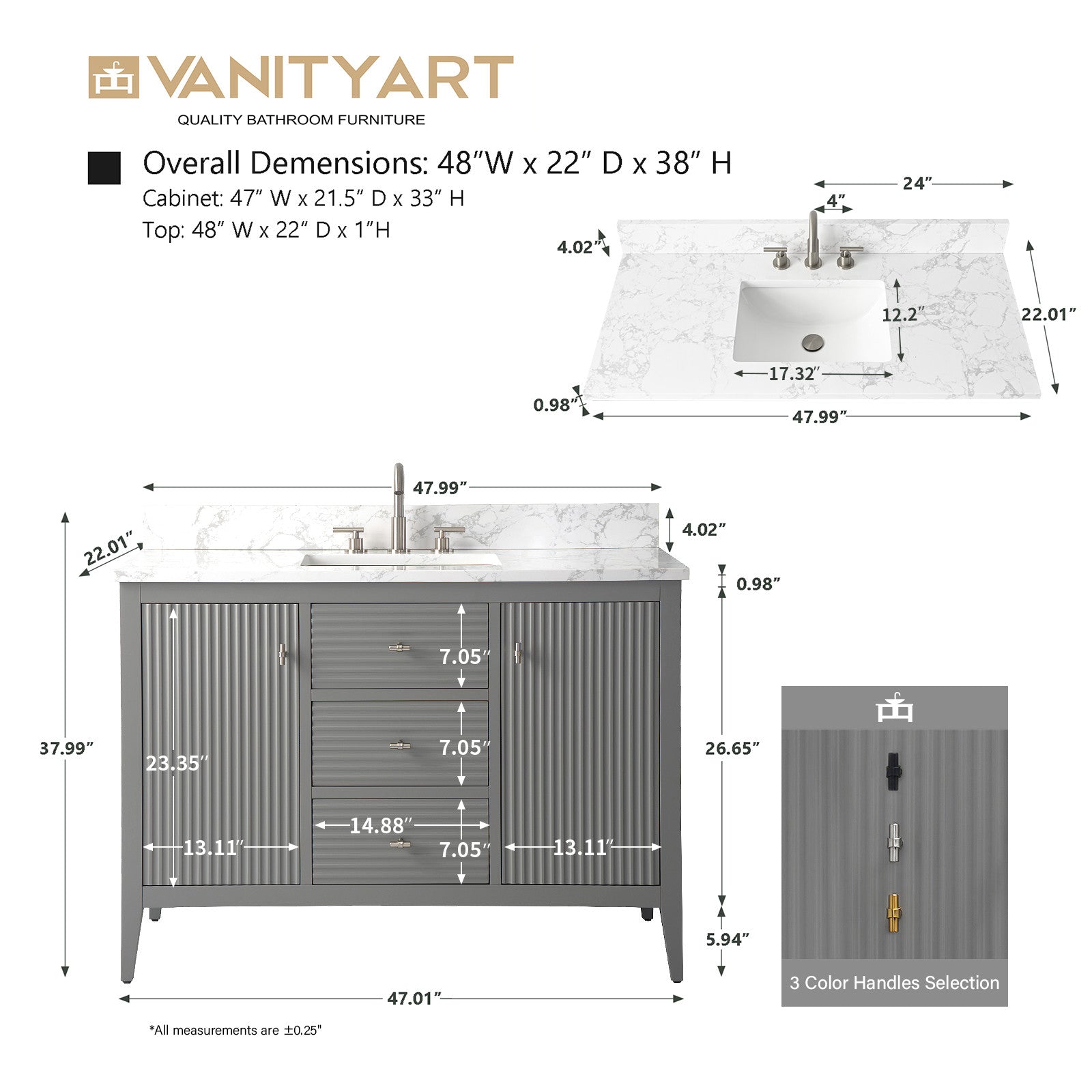 Linear Cashmere Gray / Matte Black