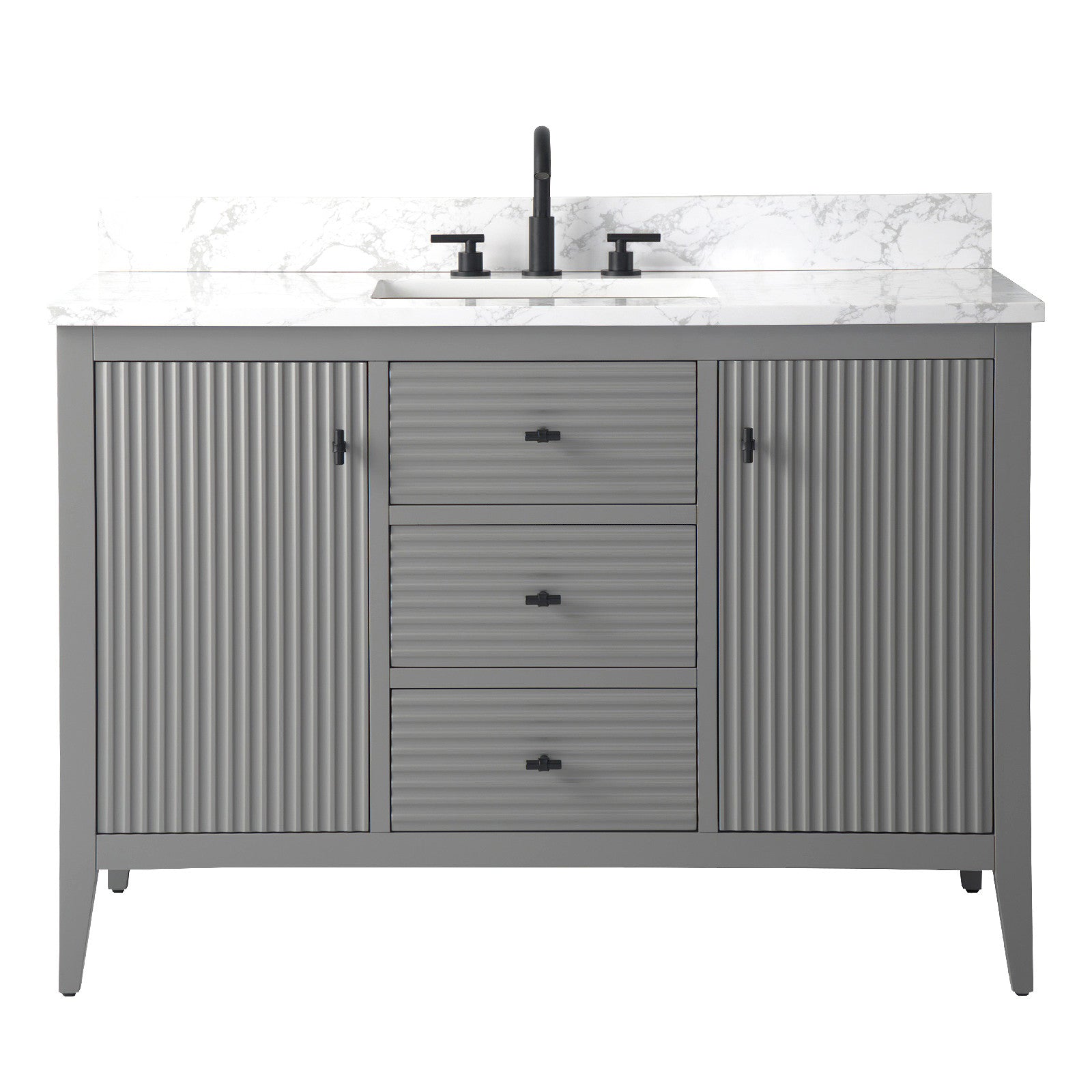 Linear Cashmere Gray / Matte Black