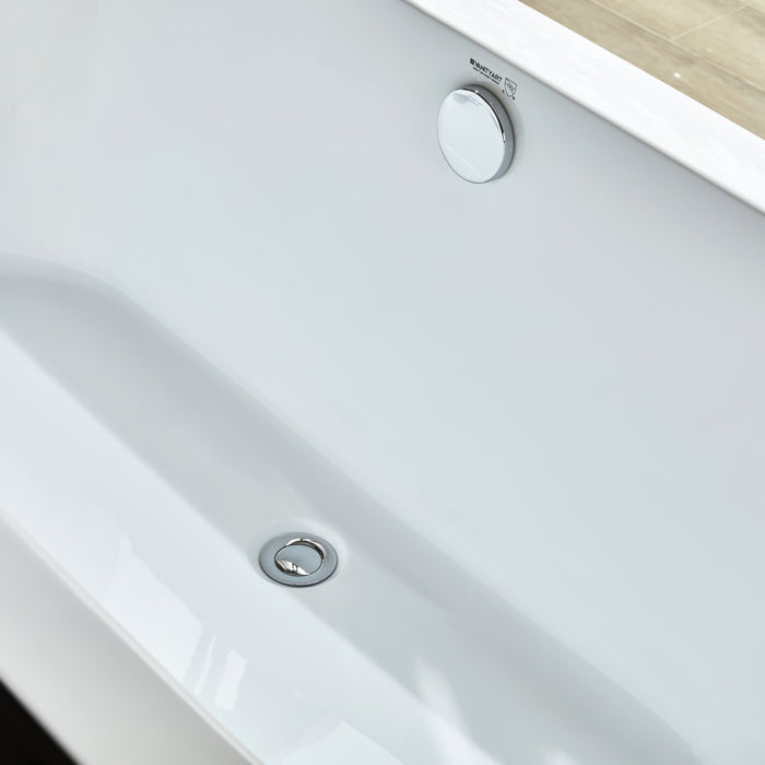 White / Polished Chrome