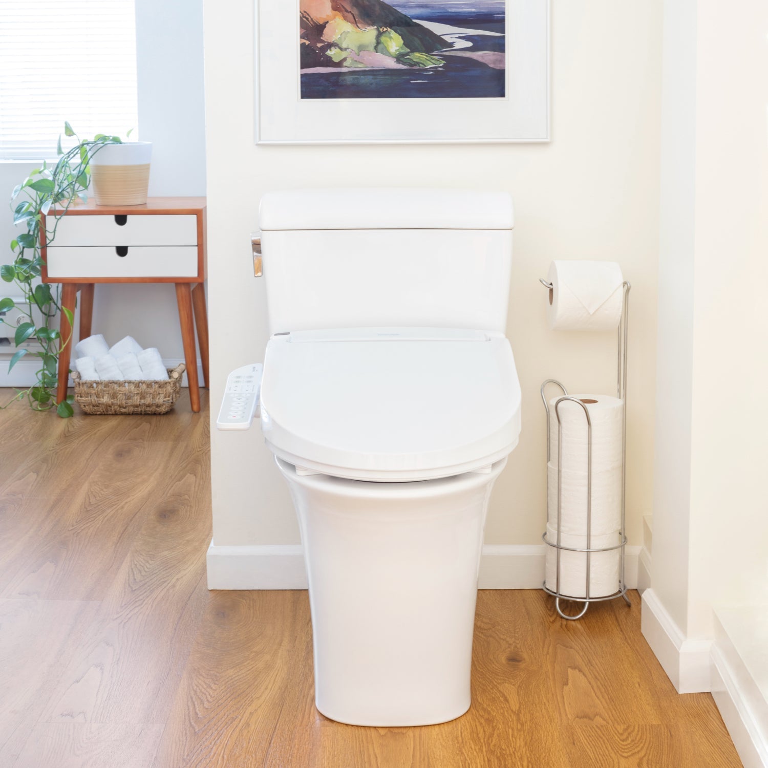 Brondell Swash Select EM417 Sidearm Bidet Seat with Warm Air Dryer
