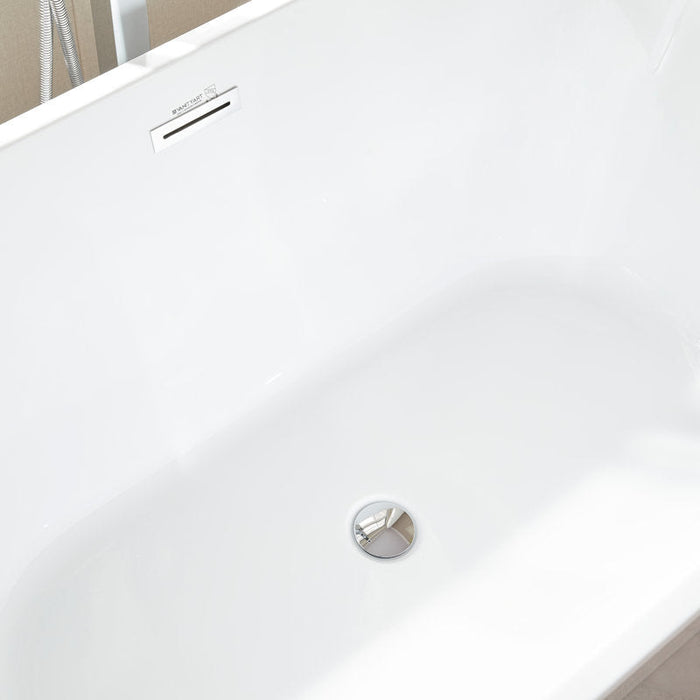 White / Polished Chrome