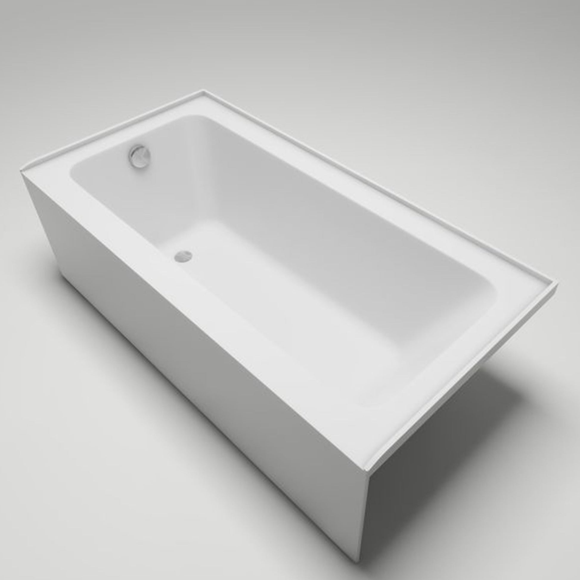 White / Polished Chrome / Left Drain