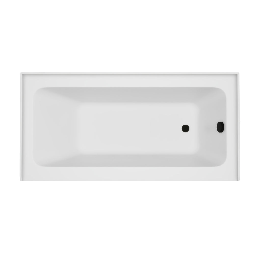 White / Matte Black / Right Drain