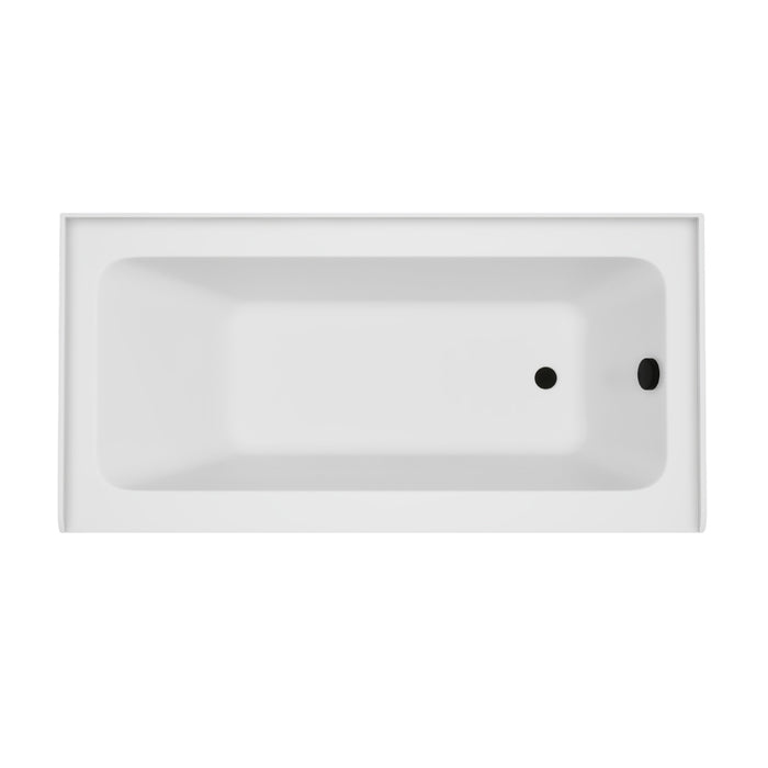 White / Matte Black / Right Drain